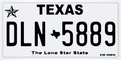 TX license plate DLN5889