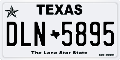 TX license plate DLN5895
