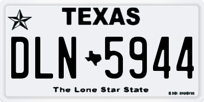 TX license plate DLN5944