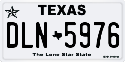 TX license plate DLN5976
