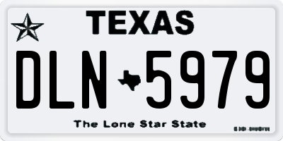 TX license plate DLN5979