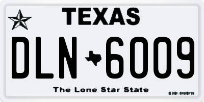 TX license plate DLN6009