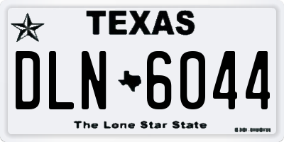 TX license plate DLN6044