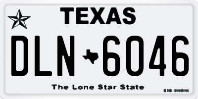 TX license plate DLN6046