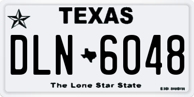 TX license plate DLN6048