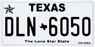 TX license plate DLN6050