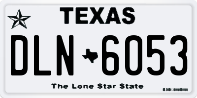 TX license plate DLN6053