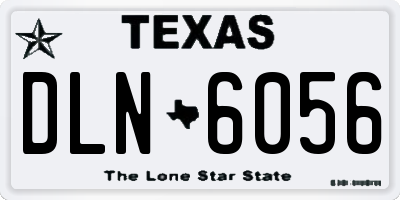 TX license plate DLN6056