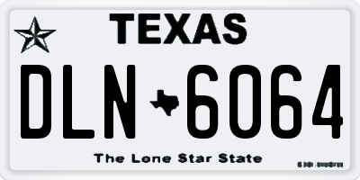 TX license plate DLN6064