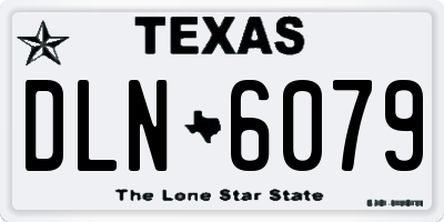 TX license plate DLN6079