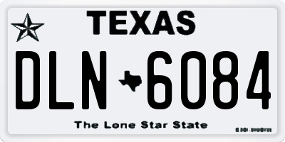 TX license plate DLN6084