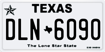 TX license plate DLN6090