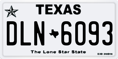 TX license plate DLN6093