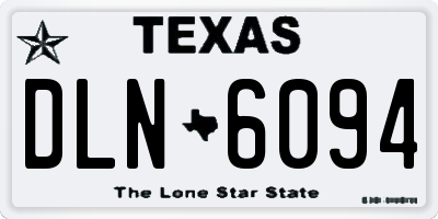 TX license plate DLN6094