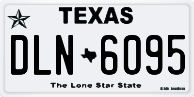 TX license plate DLN6095