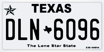TX license plate DLN6096