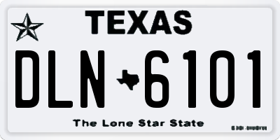 TX license plate DLN6101