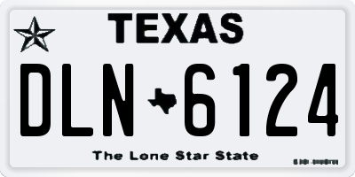 TX license plate DLN6124