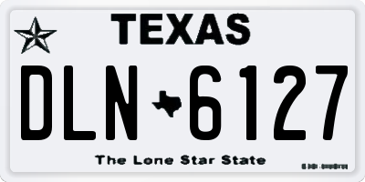 TX license plate DLN6127