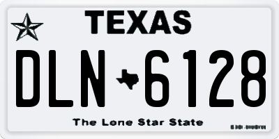 TX license plate DLN6128