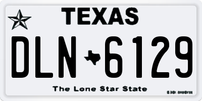 TX license plate DLN6129