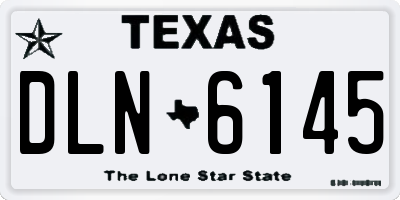 TX license plate DLN6145