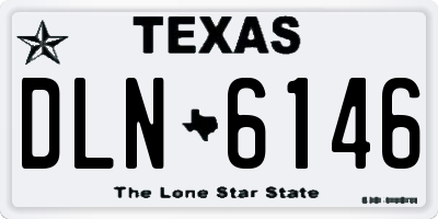 TX license plate DLN6146