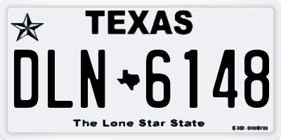 TX license plate DLN6148
