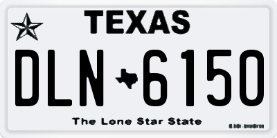 TX license plate DLN6150