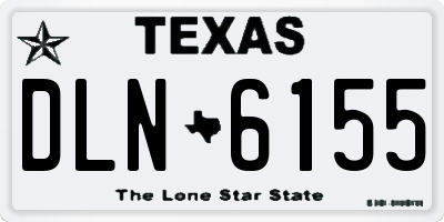 TX license plate DLN6155