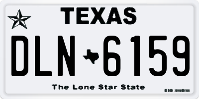 TX license plate DLN6159