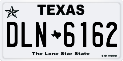 TX license plate DLN6162