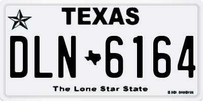 TX license plate DLN6164