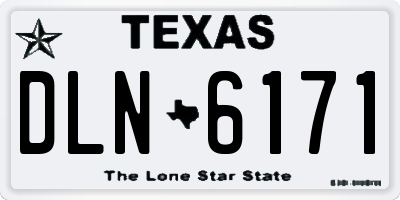 TX license plate DLN6171