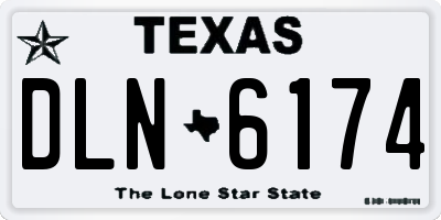 TX license plate DLN6174