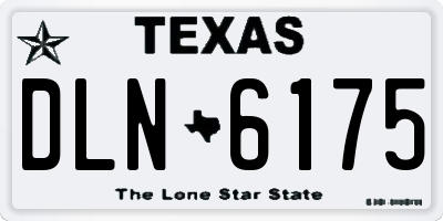 TX license plate DLN6175