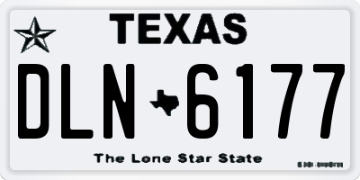 TX license plate DLN6177