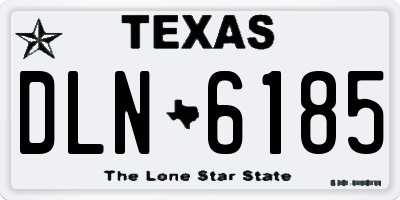TX license plate DLN6185