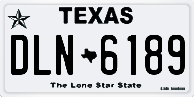 TX license plate DLN6189