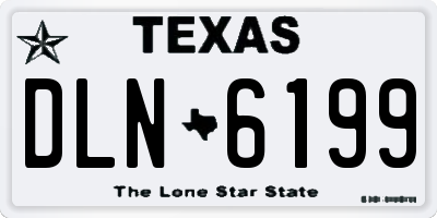 TX license plate DLN6199