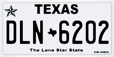 TX license plate DLN6202