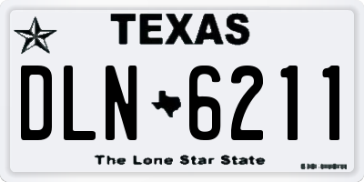 TX license plate DLN6211
