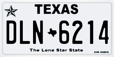 TX license plate DLN6214
