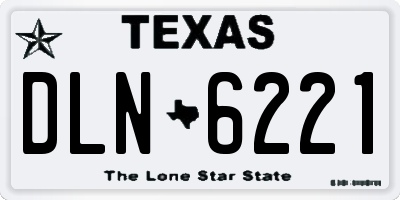 TX license plate DLN6221