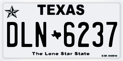 TX license plate DLN6237