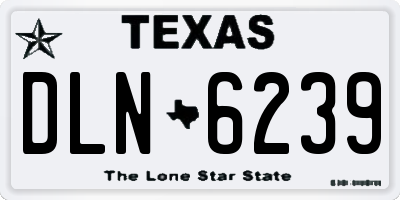 TX license plate DLN6239