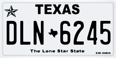 TX license plate DLN6245