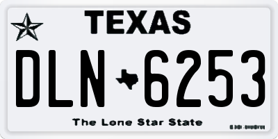 TX license plate DLN6253