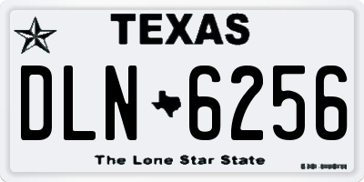 TX license plate DLN6256