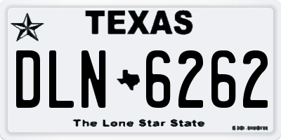 TX license plate DLN6262